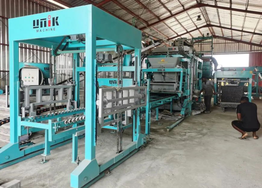 Lini Produksi Blok Beton Otomatis UNIK: Solusi Cerdas One-Stop saka Batching nganti Palletizing