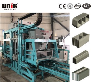 Baris produksi blok blok konkrit