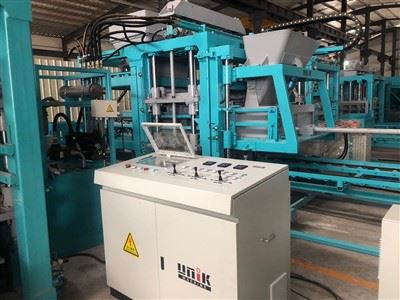 Konkrit blok blok nggawe mesin india